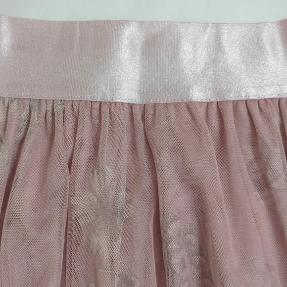 NWT Express Tulle Midi Length Skirt, Color Pink/White Size M - Picture 7 of 13